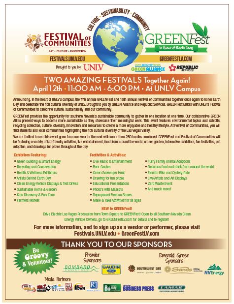 Join us at Greenfest Las Vegas on April 12!